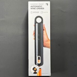Sharper Image Automatic Universal Wine Bottle Opener w/ Foil Cutter NEW
